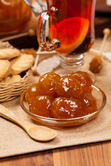 Fig Preserves Jam. Selective focus.