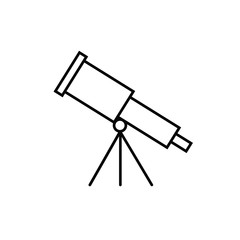 telescope icon on white background