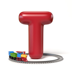 Toy font letter T