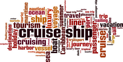 Cruise ship word cloud