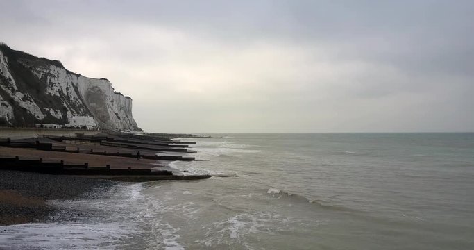Hoovering over the beach in Dover