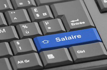 Touche salaire bleu