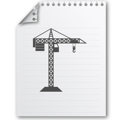 building construction crane icon