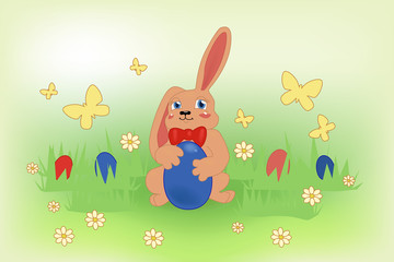 the Easter Bunny vector illustration
