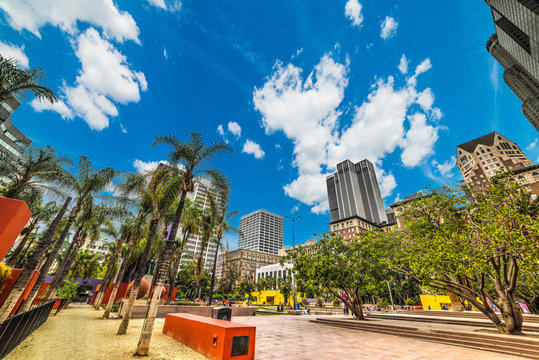 Pershing Square In Downtown Los Angeles