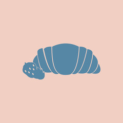 strawberry chocolate croissant