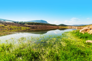 Temo lake on a sunny day