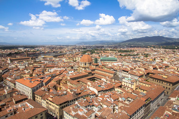 Naklejka na ściany i meble Beautiful panorama view over Florence, Italy