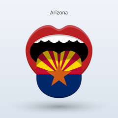 Electoral vote of Arizona . Abstract mouth.