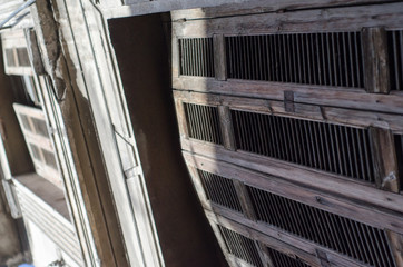 shutters wooden in athens 