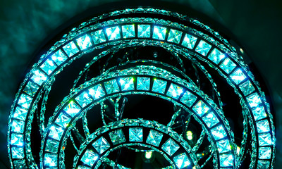 Diamond crystal chandelier with luxury design