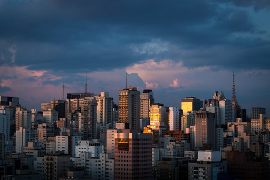 Sao Paulo at sunset