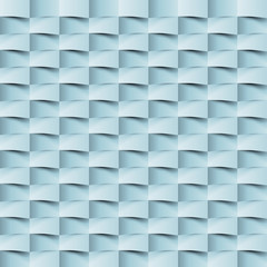 Abstract 3d geometric background. White seamless texture with shadow. Simple clean white background texture. 3D Vector interior wall panel pattern.