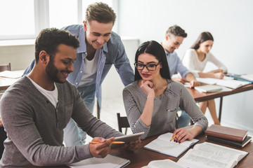 Students during the class