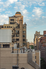 Daytime view of Manhattan cityscape.