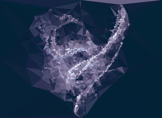 Abstract multicolor mosaic backdrop. Vector clip art.