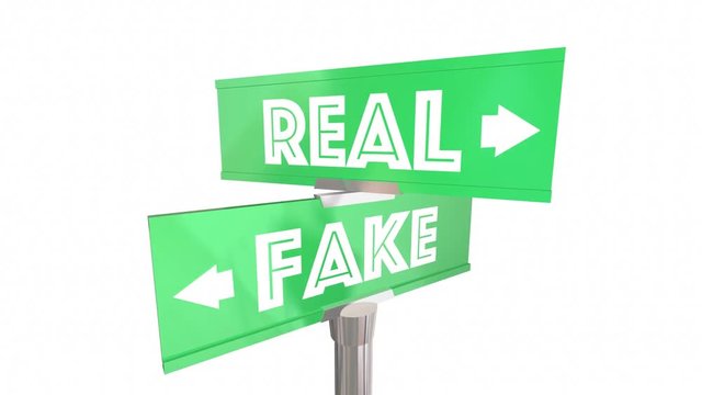 Fake Vs Real Two Way Signs News Facts Authentic 3d Animation