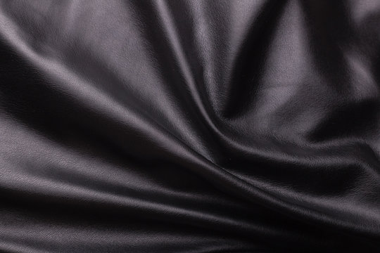 black leather background, textiles, fabric