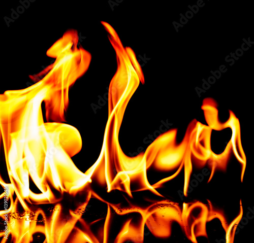 "Flame isolate on black background" Stock photo and royalty-free images