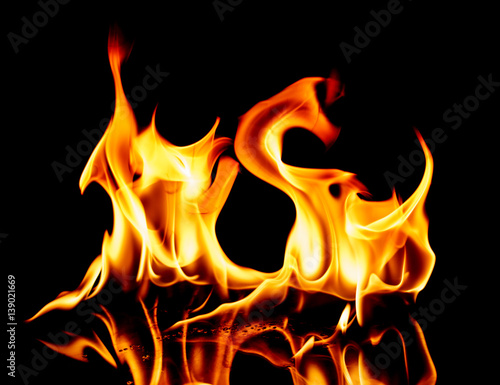 "Flame isolate on black background" Stock photo and royalty-free images