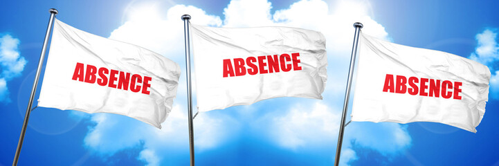 absence, 3D rendering, triple flags