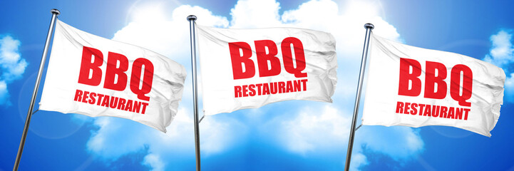 bbq restaurant, 3D rendering, triple flags