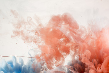 Abstract Paint in Water Background