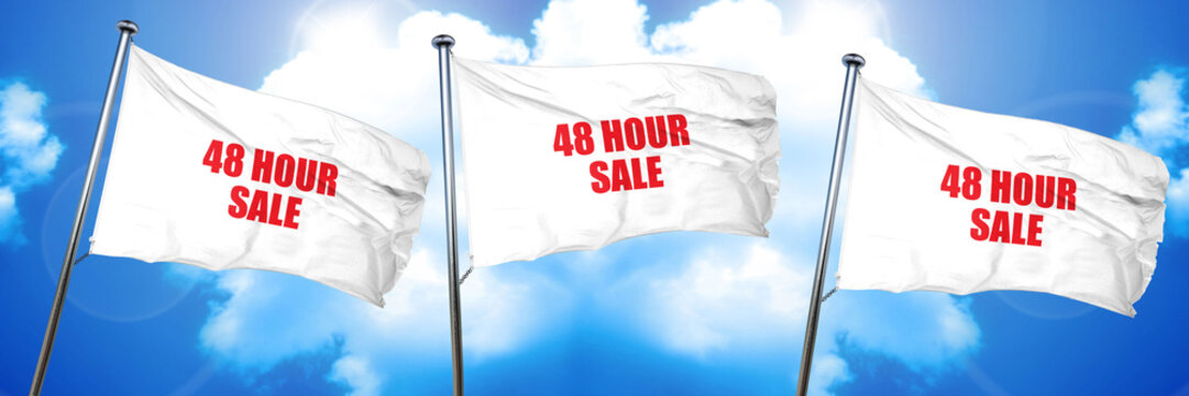 48 Hour Sale, 3D Rendering, Triple Flags