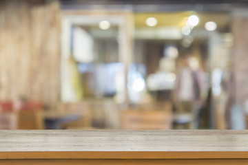  Empty top of wooden table or counter with summer landscape blue sky clouds Vibrantly colorful background. For product display,can be used for montage or display your products