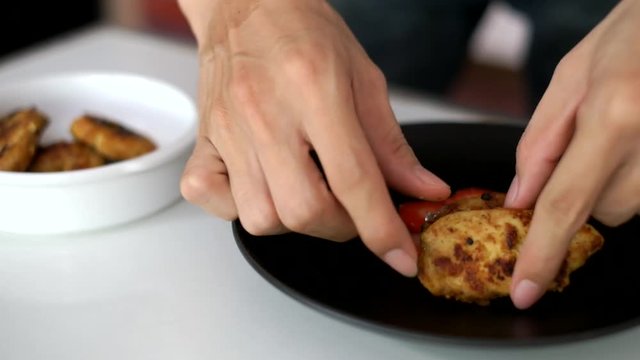 Plating dish  before serving