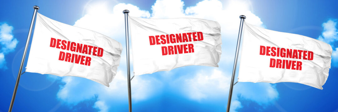 designated driver, 3D rendering, triple flags