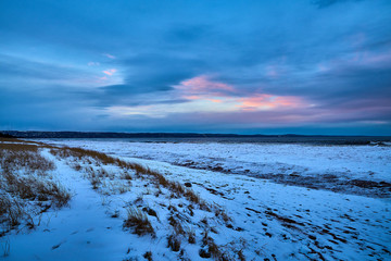 Sunset at Park Point Beach Duluth Minnesota