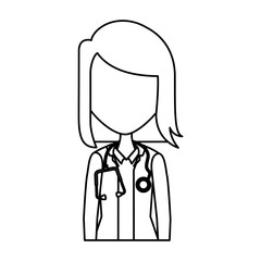 professional doctor avatar character vector illustration design