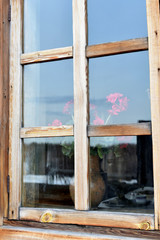 The window of a village house.