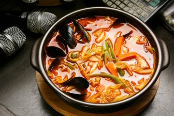 Spicy Seafood Noodle Soup on pub