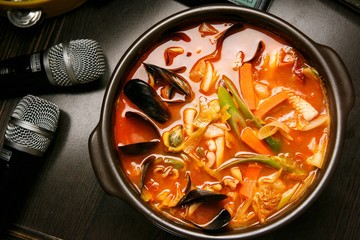 Seafood Noodle Soup on pub
