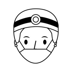 professional surgeon avatar character vector illustration design