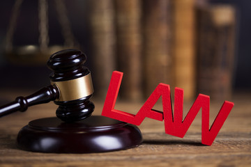 Law wooden gavel barrister, justice concept, legal system concept