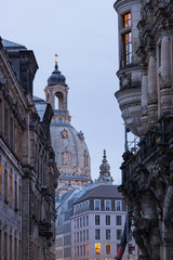 Dresden Frauenkirche Exterior City Landscape Square Marktplatz Center Architecture Beautiful Religious Monument