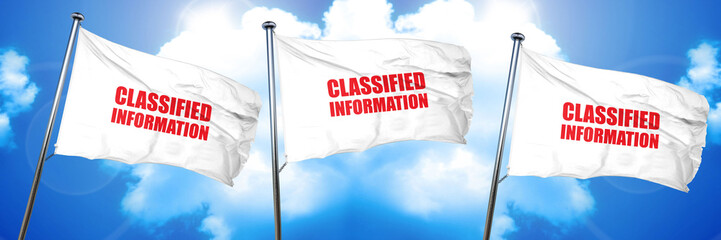 classified information, 3D rendering, triple flags