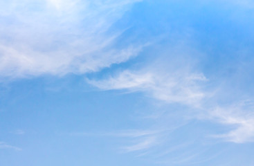 white clouds against blue sky