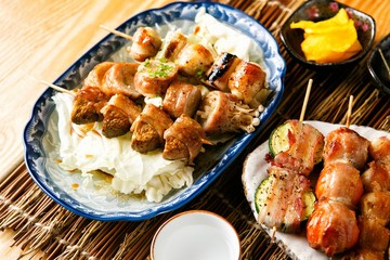 korean style pub food Spicy mix satay