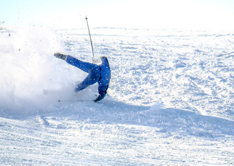 skier fall