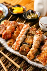 korean style pub food Spicy mix satay