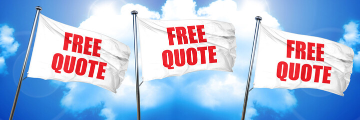 free quote, 3D rendering, triple flags
