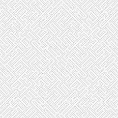 Abstract seamless geometric pattern. Maze background.
