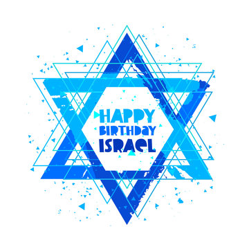 Happy Birthday Israel. Lettering