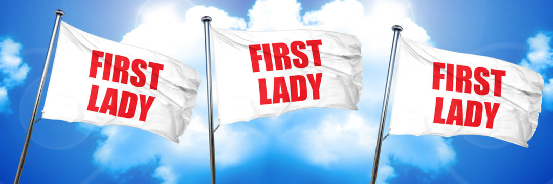 First Lady, 3D Rendering, Triple Flags