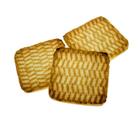 cookies on a white background