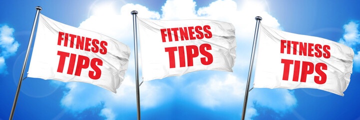fitness tips, 3D rendering, triple flags